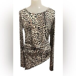 Just Polly Leopard Print Top